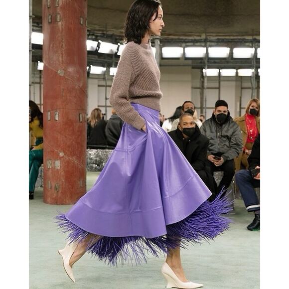 Bottega Veneta Women's Alpaca Chevron Knit Brown Sweater L 719793 IT NWT $1900 - Picture 2 of 12